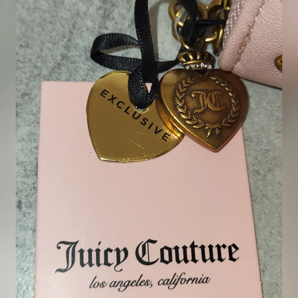 Juicy Couture Dusty Blush Pink, Romance Gusset Large Zipper Wallet - NWT